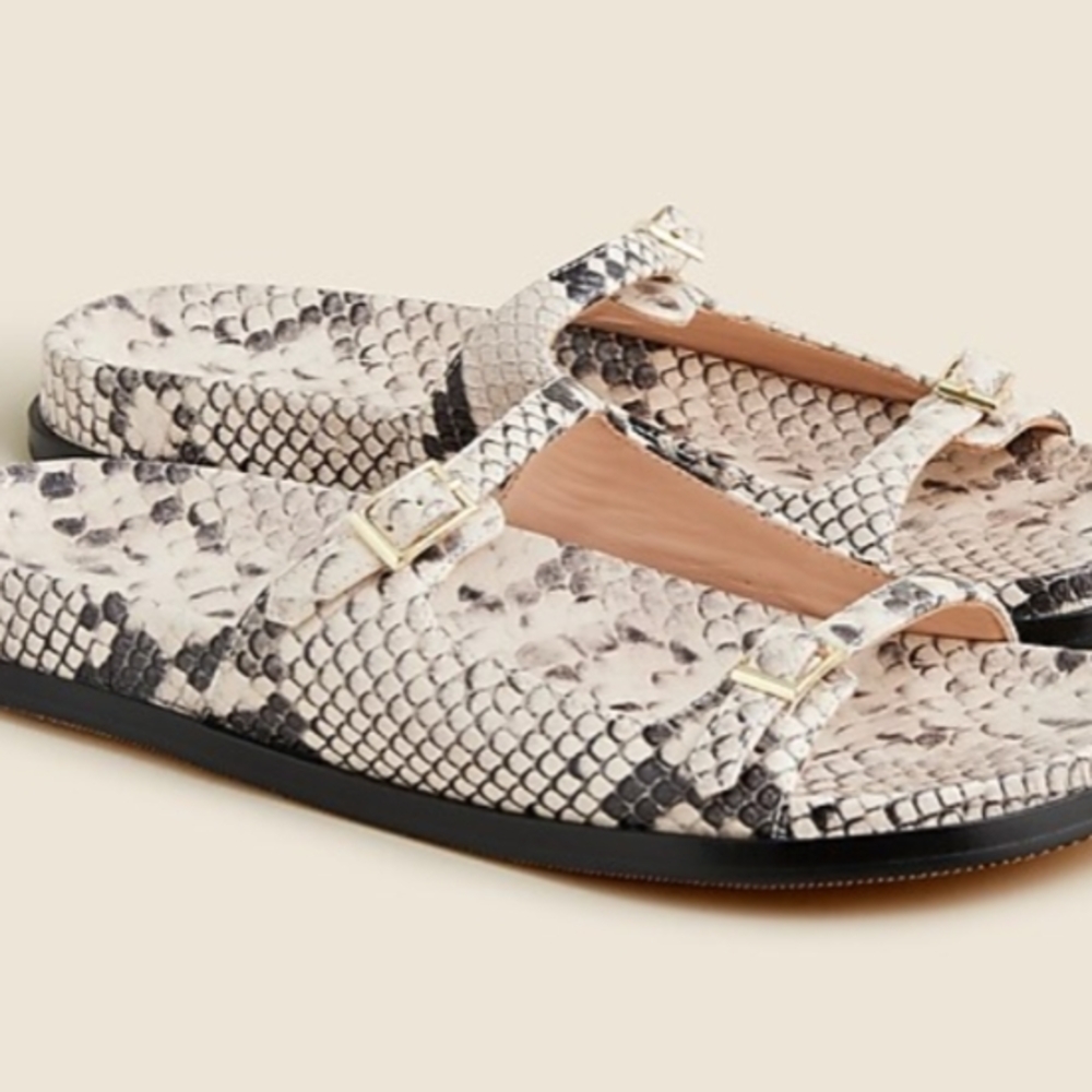Stylish Snake Print Women's Sandals